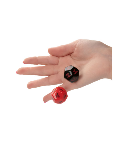 Roll Play Sex Cubes - Naughty Dice Set, red and black - 6 - notaboo.es