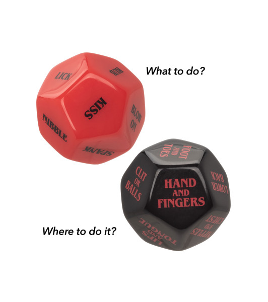 Roll Play Sex Cubes - Naughty Dice Set, red and black - 5 - notaboo.es