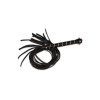 Fetish Bling flogger with riveted handle Fetish Bling flogger with glass diampnd black, 65cm - 1 - notaboo.es