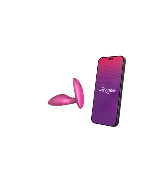 We-Vibe Ditto+ Cosmic Pink Vibrating Anal Plug with Remote and Phone Control, Pink - 2 - notaboo.es
