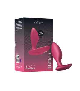 We-Vibe Ditto+ Cosmic Pink Vibrating Anal Plug with Remote and Phone Control, Pink - notaboo.es