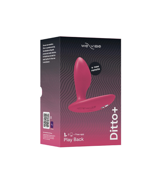 We-Vibe Ditto+ Cosmic Pink Vibrating Anal Plug with Remote and Phone Control, Pink - 11 - notaboo.es