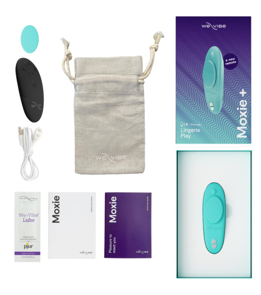 Moxie+ panty vibrator by We-Vibe, magnetised, phone-controlled, minty - 6 - notaboo.es