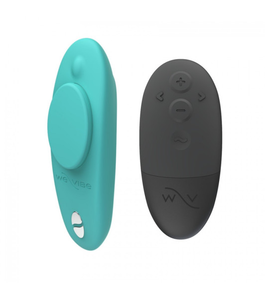 Moxie+ panty vibrator by We-Vibe, magnetised, phone-controlled, minty - notaboo.es
