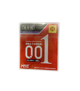 Condoms 001 ultra thin. more lubrication Red box 3 psc - notaboo.es