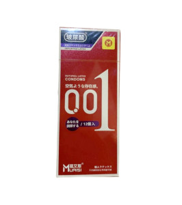 Preservativos 001 Muaisi estriados con lubricación adicional. Caja roja 12 psc - notaboo.es