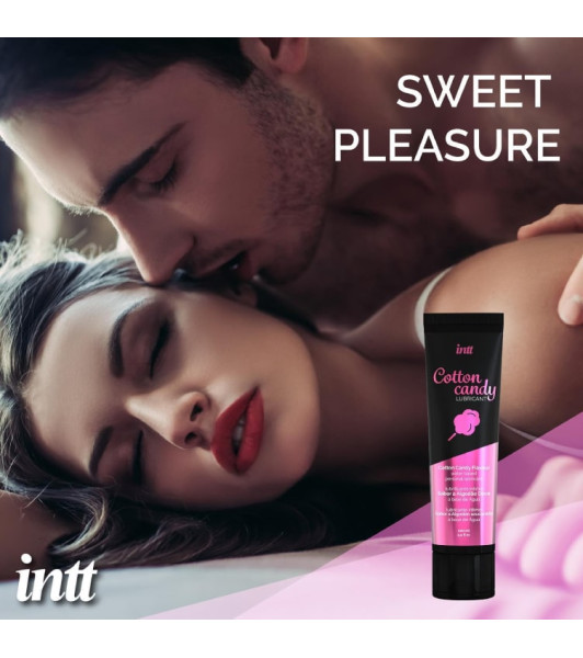 Intt Cotton Candy Lubricant, 100ml, water-based with candyfloss flavouring - 4 - notaboo.es