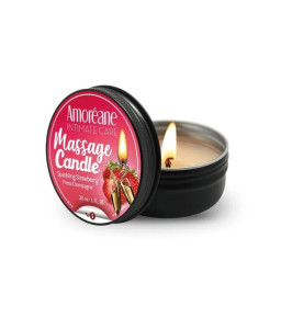 Massage Candle Sparkling Strawberry Amoreane, 30ml - notaboo.es