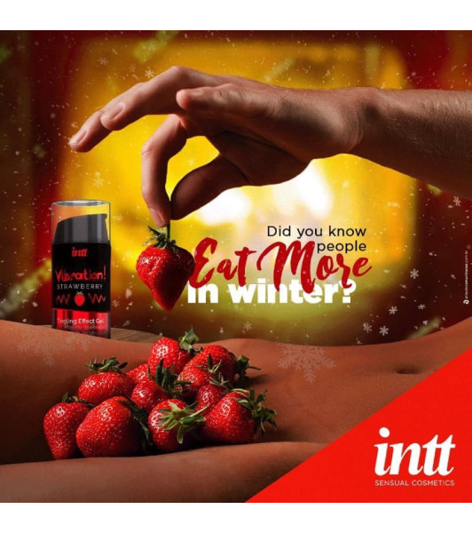 Massage gel Intt, with strawberry flavor and aroma, 30 ml - 4 - notaboo.es