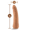 Lock On Hexanite 7.5 Inch Dildo With Suction Cup Adapter Mocha - 6 - notaboo.es