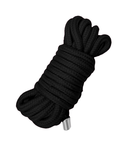 Cuerda de algodón con punta metálica 5M negro - notaboo.es