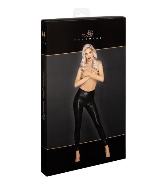 Leggings sexy con estampado de serpiente S F274 Noir Hecho a mano, negro - 5 - notaboo.es