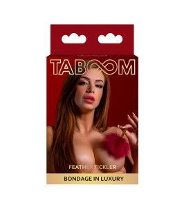 Taboom short handle tickler, red and gold - notaboo.es