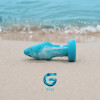 Ocean Gildo anal plug, glass, blakitna, 10.8 x 4 cm - 6 - notaboo.es