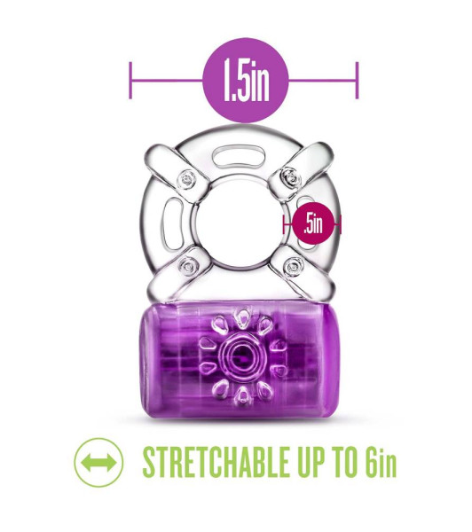Play With Me One Night Stand Vibrating C-Ring Purple - 6 - notaboo.es