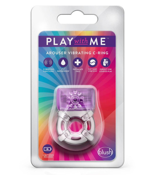 Play With Me One Night Stand Vibrating C-Ring Purple - 1 - notaboo.es