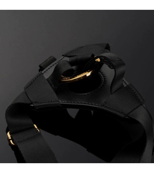 Strap-on con consolador irreal L UPKO, con collar, negro, 15,4 x 2,7 cm - 5 - notaboo.es