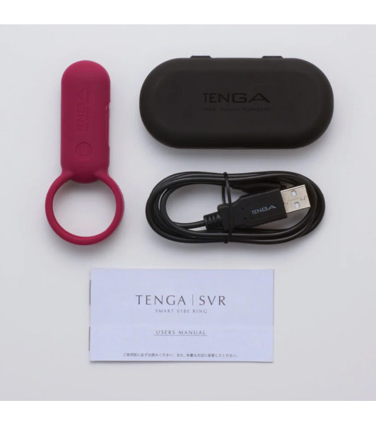 Tenga SVR Erection Ring for Penis with Vibration, red, 1.6 × 3.8 × 9 cm - 9 - notaboo.es