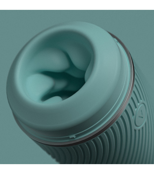 Arcwave Pow Stroker Mint high tech masturbator in flask, embossed, 18 x 7cm - 9 - notaboo.es