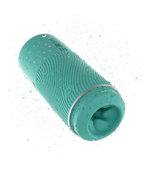 Arcwave Pow Stroker Mint high tech masturbator in flask, embossed, 18 x 7cm - 2 - notaboo.es