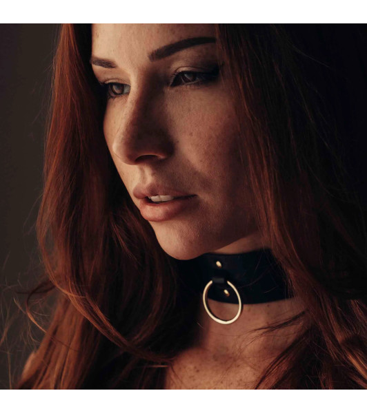 Maze collar with leash by Bijoux Indiscrets, black colour - 5 - notaboo.es