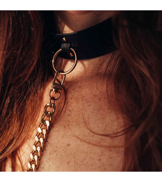 Maze collar with leash by Bijoux Indiscrets, black colour - 6 - notaboo.es