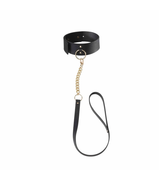 Maze collar with leash by Bijoux Indiscrets, black colour - 1 - notaboo.es