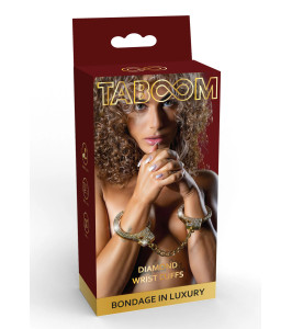 Taboom Diamond Wrist Cuffs Gold - notaboo.es
