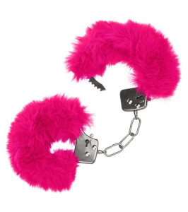 California Exotic fur handcuffs, metal, pink - notaboo.es