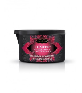Kama Sutra Ignite Strawberry Dreams Massage Candle 170gr - notaboo.es