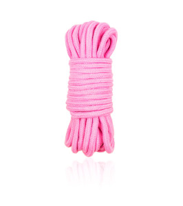 Cotton bondage rope, pink, 5 m - notaboo.es