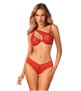 Sexy lingerie set XS/S Obsessive Atenica, red - notaboo.es