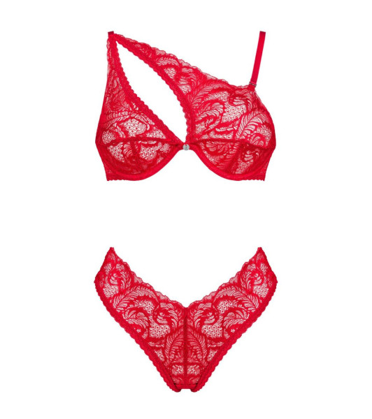 Sexy lingerie set XS/S Obsessive Atenica, red - 2 - notaboo.es
