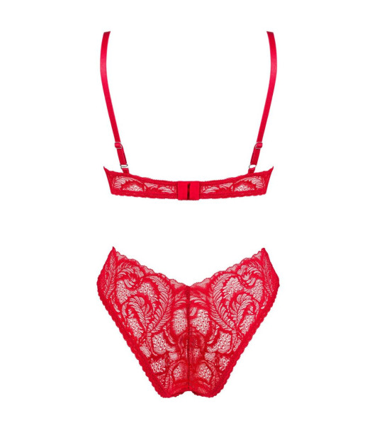 Sexy lingerie set XS/S Obsessive Atenica, red - 3 - notaboo.es