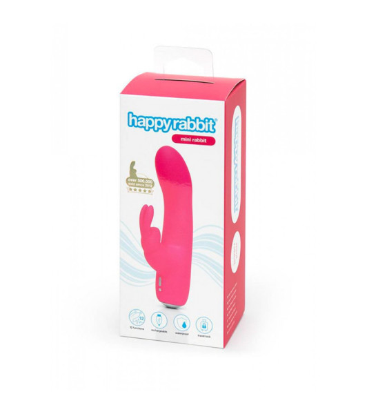 Happy Rabbit mini rechargeable rabbit vibrator Pink - 4 - notaboo.es