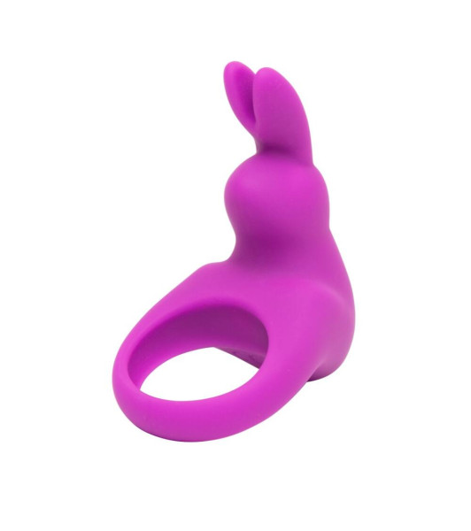 Anillo de erección Happy Rabbit con vibración, con bolsa cosmética, morado, 3,2 cm - 2 - notaboo.es