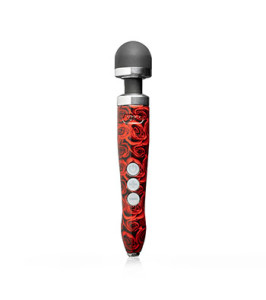 Doxy - Die Cast 3R Rechargeable Wand Massager Rose Pattern - notaboo.es