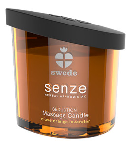 Swede - Senze Seduction Massage Candle Clove Orange Lavender - notaboo.es