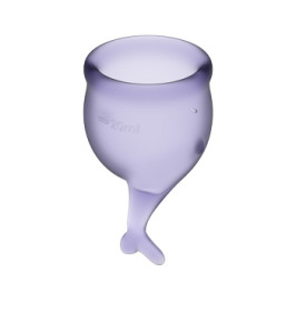 Satisfyer - Feel Secure Menstrual Cup Set Lila - notaboo.es
