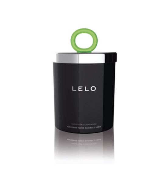Lelo Flickering Touch massage candle, winter pear and cedarwood scent, 150g - notaboo.es