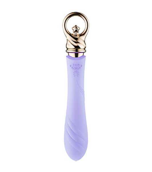 G-spot vibrator Zalo Courage, with heating function, purple, 20.5 x 3 cm - notaboo.es