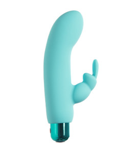 PowerBullet-Vibrador Conejito de Alicia 10 Funciones Verde Azulado - notaboo.es