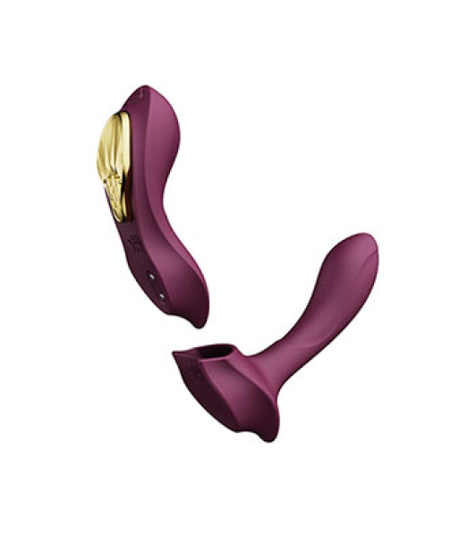 Panty vibrator AYA Zalo, with remote control, purple - notaboo.es