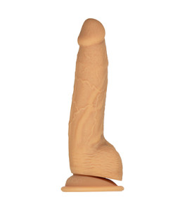 Naked Addiction - Dual Density Silicone Dildo Caramel 20 cm - notaboo.es