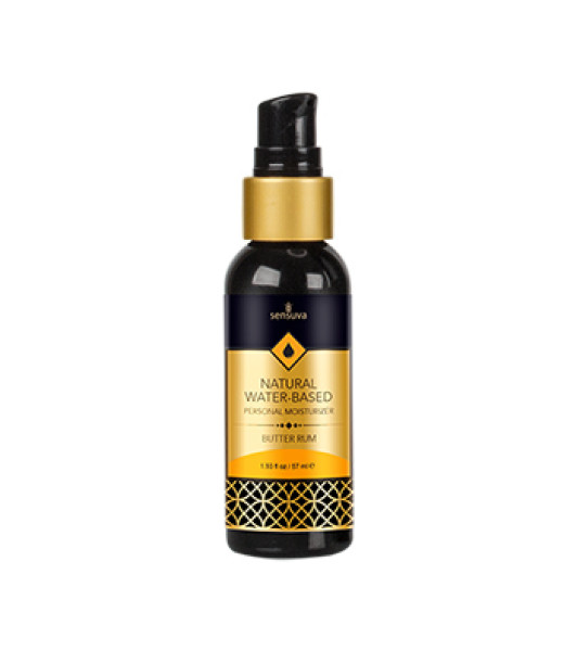 Sensuva - Natural Waterbasis Glijmiddel Boterrum 57 ml - notaboo.es