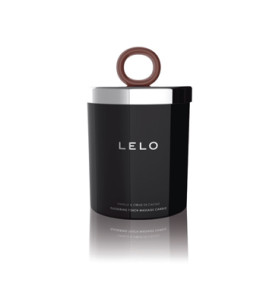 Lelo Flickering Touch massage candle with vanilla and cocoa fragrance, 150g - notaboo.es