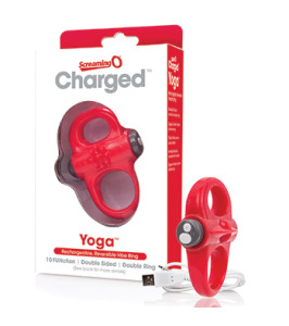 Anillo Vibrador Yoga Rojo de The Screaming O - notaboo.es