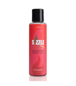 Sensuva Sizzle Lips Edible Massage Gel, Strawberry Flavor, 125 ml - notaboo.es