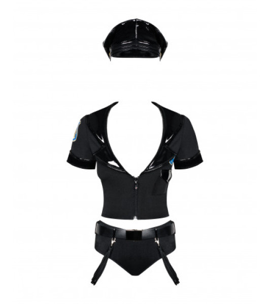 Sexy police costume Obsessive Police, 4 items, S/M - 2 - notaboo.es