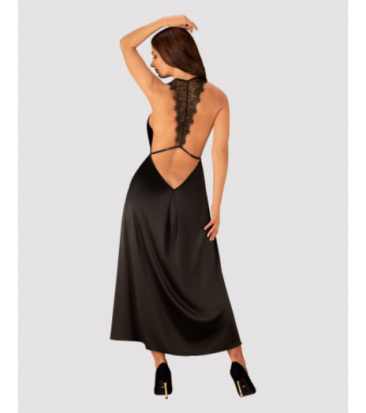 Long, black dress Agatya L/XL - 3 - notaboo.es